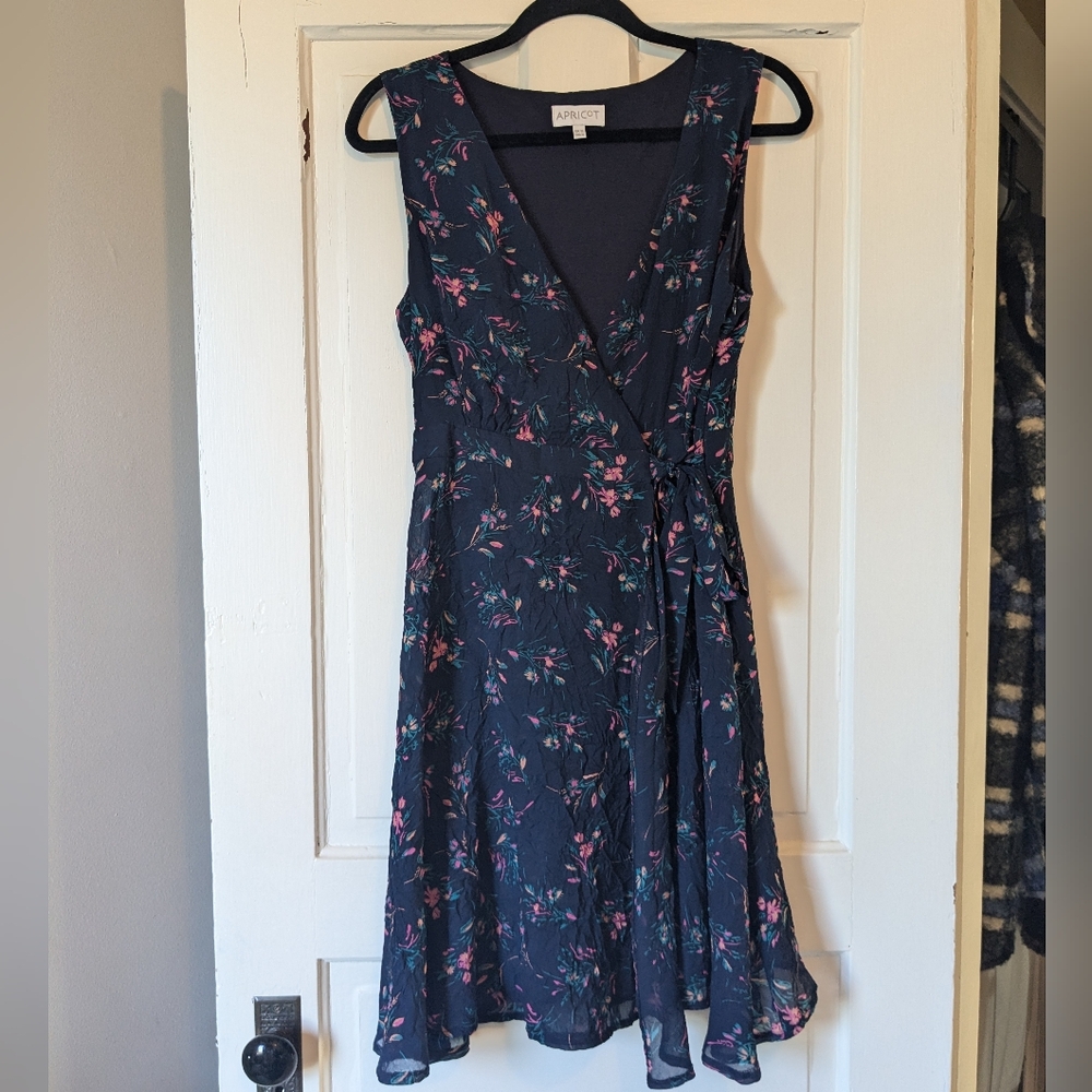 Navy floral dress
